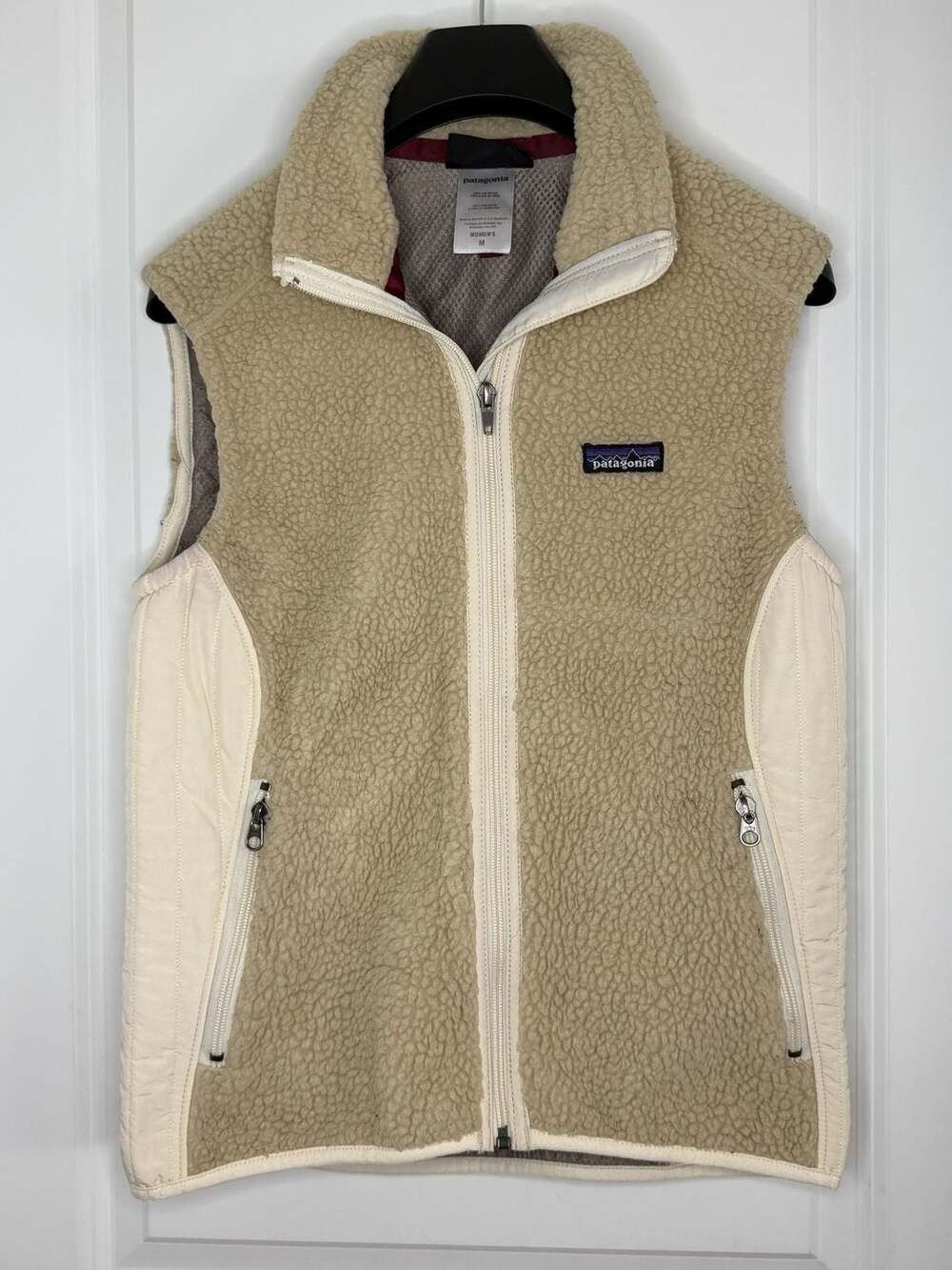Patagonia Retro-X Vest Size M Beige Fleece